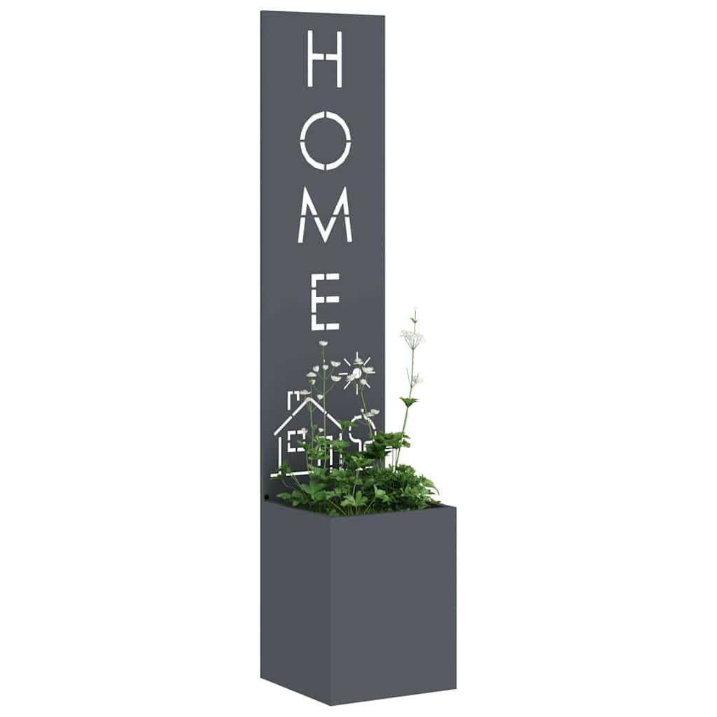 Tuin Privacy Screen Fretwerk Antraciet 32 x 32 x 150 cm