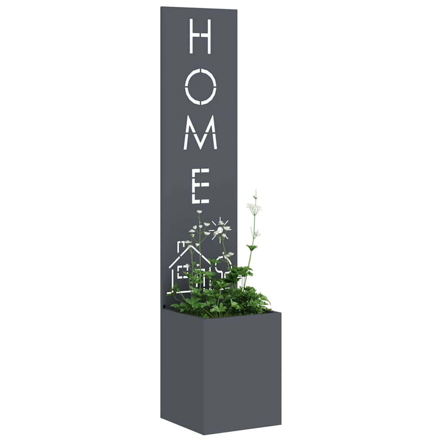 Tuin Privacy Screen Fretwerk Antraciet 32 x 32 x 150 cm