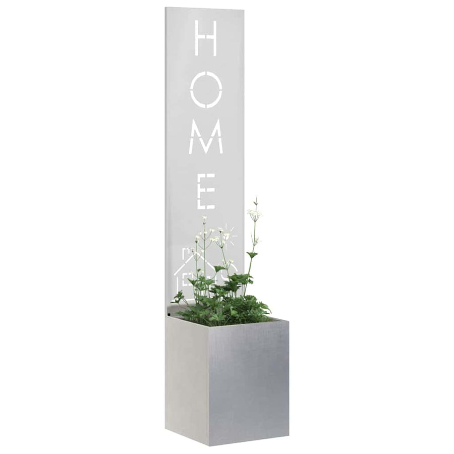 Tuin Privacy Screen Zilver 32 x 32 x 150 cm Roestvrij staal