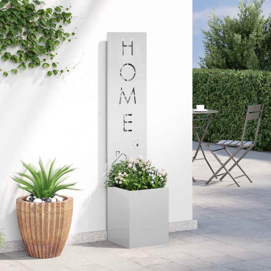 Tuin Privacy Screen Fretwerk Zilver 32 x 32 x 150 cm