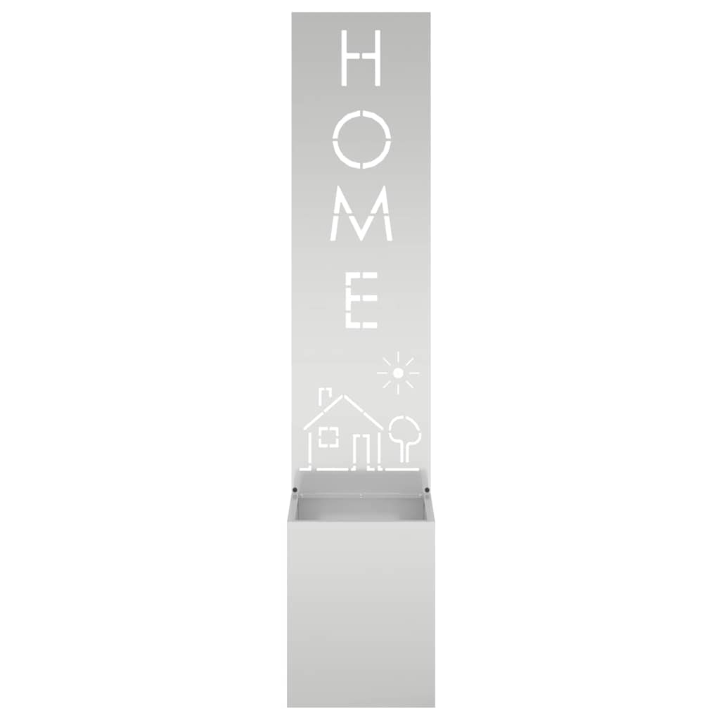 Tuin Privacy Screen Fretwerk Zilver 32 x 32 x 150 cm