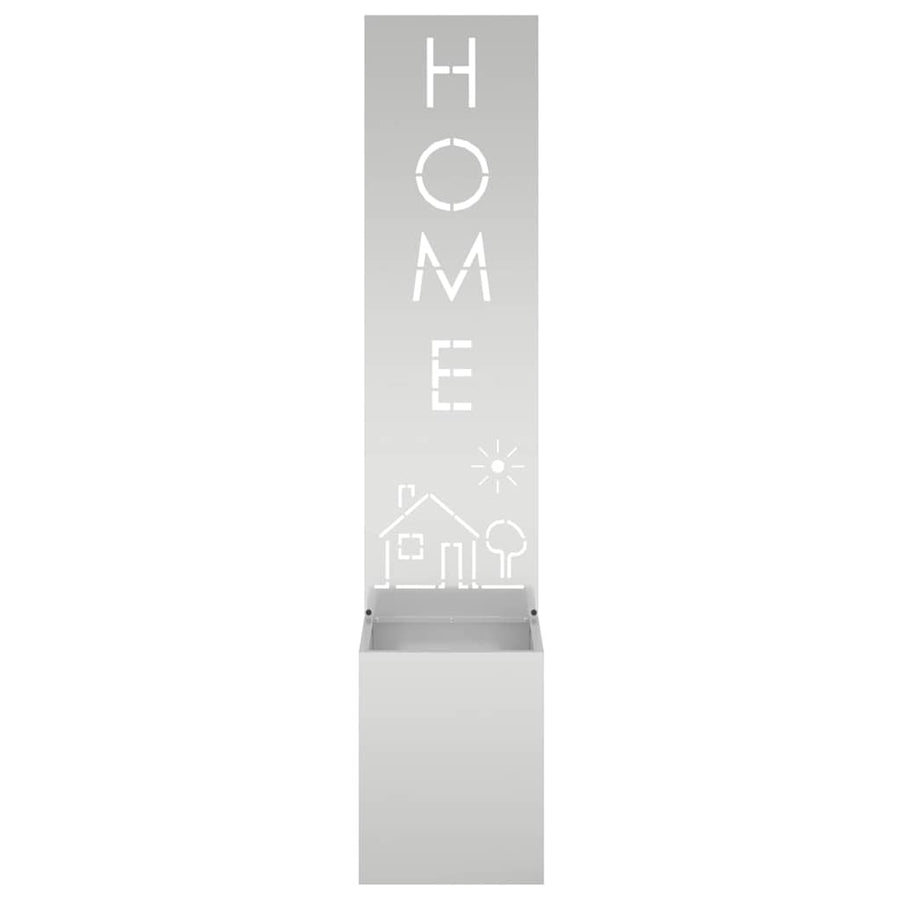 Tuin Privacy Screen Fretwerk Zilver 32 x 32 x 150 cm
