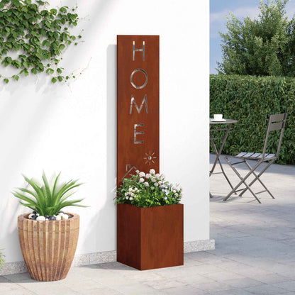 Tuin Privacy Screen Roestig 32 x 32 x 150 cm Cortenstaal
