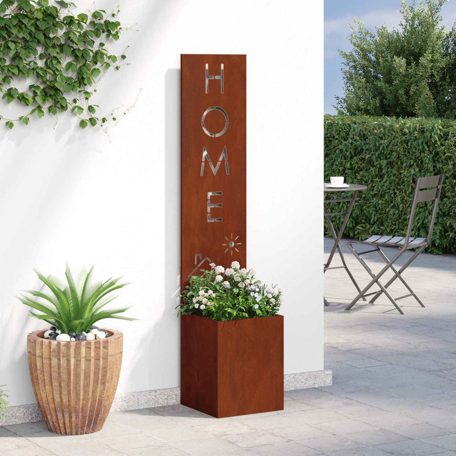 Tuin Privacy Screen Roestig 32 x 32 x 150 cm Cortenstaal