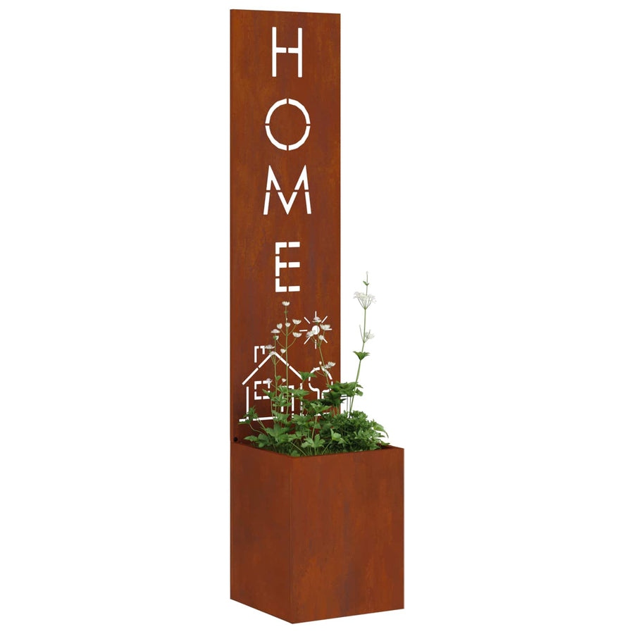 Tuin Privacy Screen Roestig 32 x 32 x 150 cm Cortenstaal