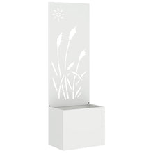 Tuinplant met Decoratief Paneel Wit 50 x 140 cm