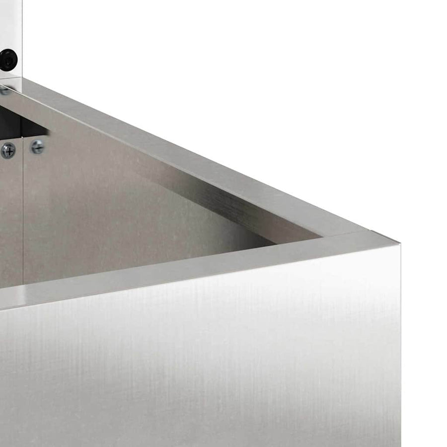 Tuinplant met Decoratief Paneel Zilver 50 x 140 cm