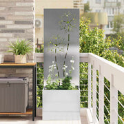 Decoratief paneel 50x140 cm zilver roestvrij staal