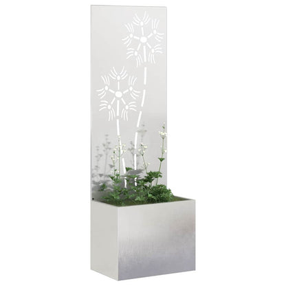 Tuinplant met Decoratief Paneel Zilver 50 x 140 cm
