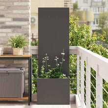 Tuinplant met Decoratief Paneel Zwart 50 x 140 cm