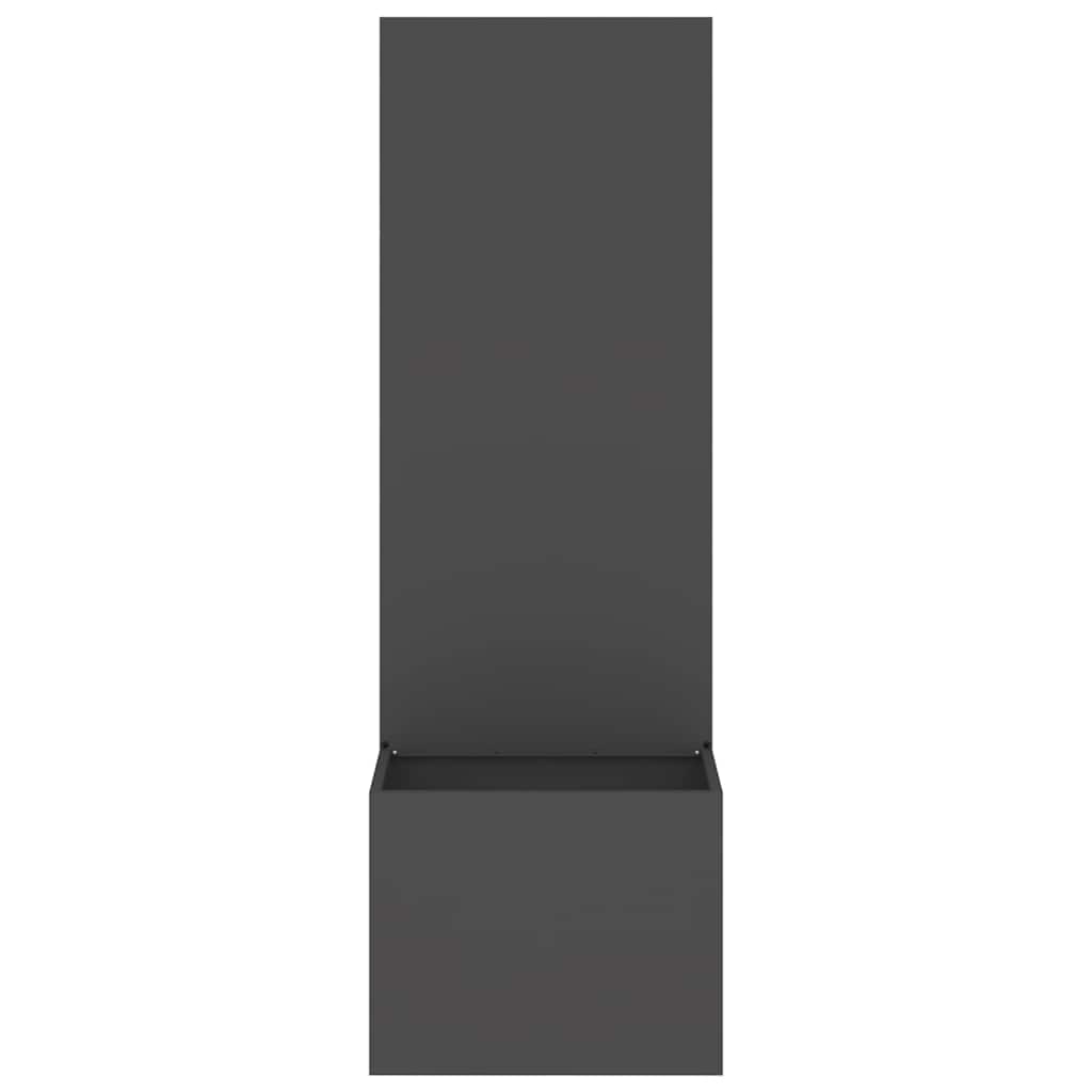 Tuinplant met Decoratief Paneel Zwart 50 x 140 cm
