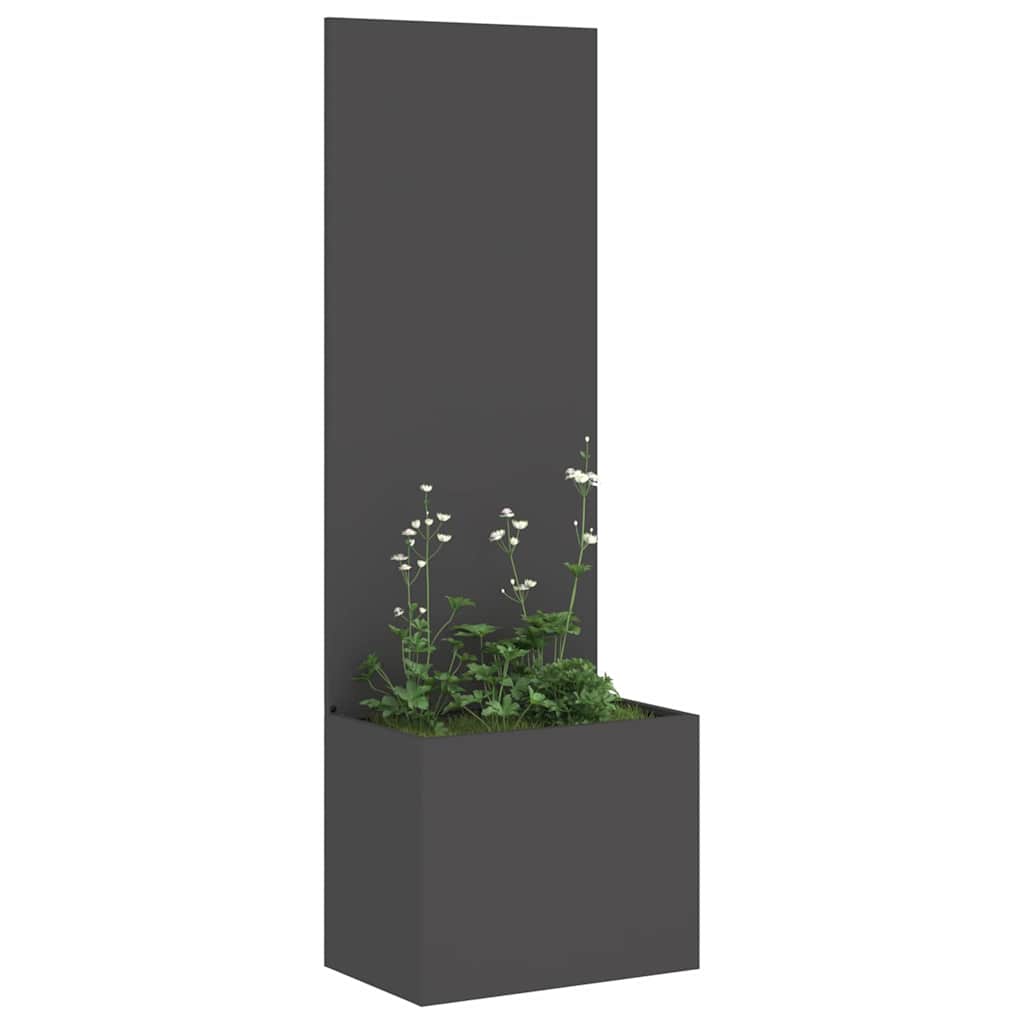 Tuinplant met Decoratief Paneel Zwart 50 x 140 cm