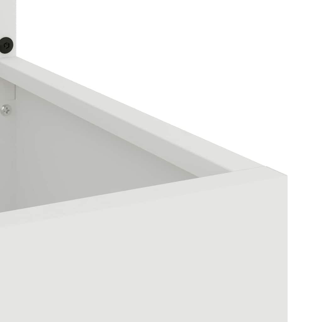 Tuinplant met Decoratief Paneel Wit 50 x 140 cm