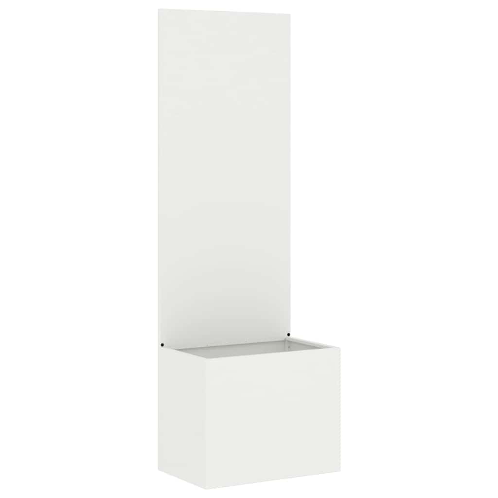Tuinplant met Decoratief Paneel Wit 50 x 140 cm