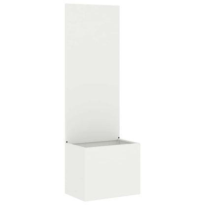Tuinplant met Decoratief Paneel Wit 50 x 140 cm