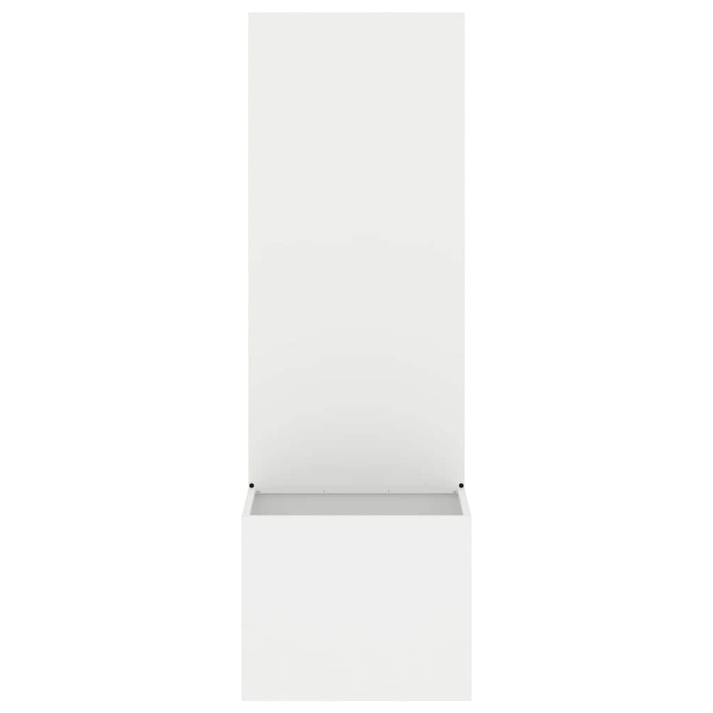 Tuinplant met Decoratief Paneel Wit 50 x 140 cm