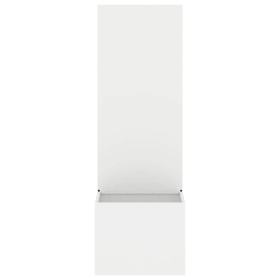 Tuinplant met Decoratief Paneel Wit 50 x 140 cm