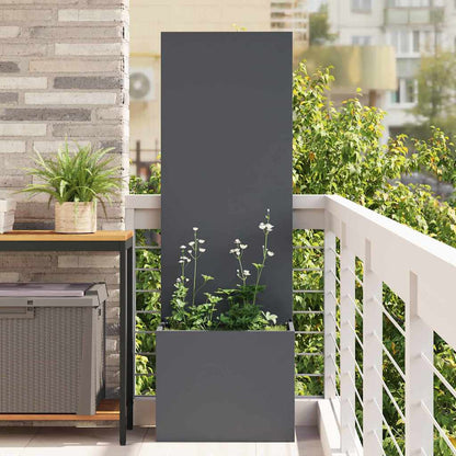 Tuinplant met Decoratief Paneel Antraciet 50 x 140 cm