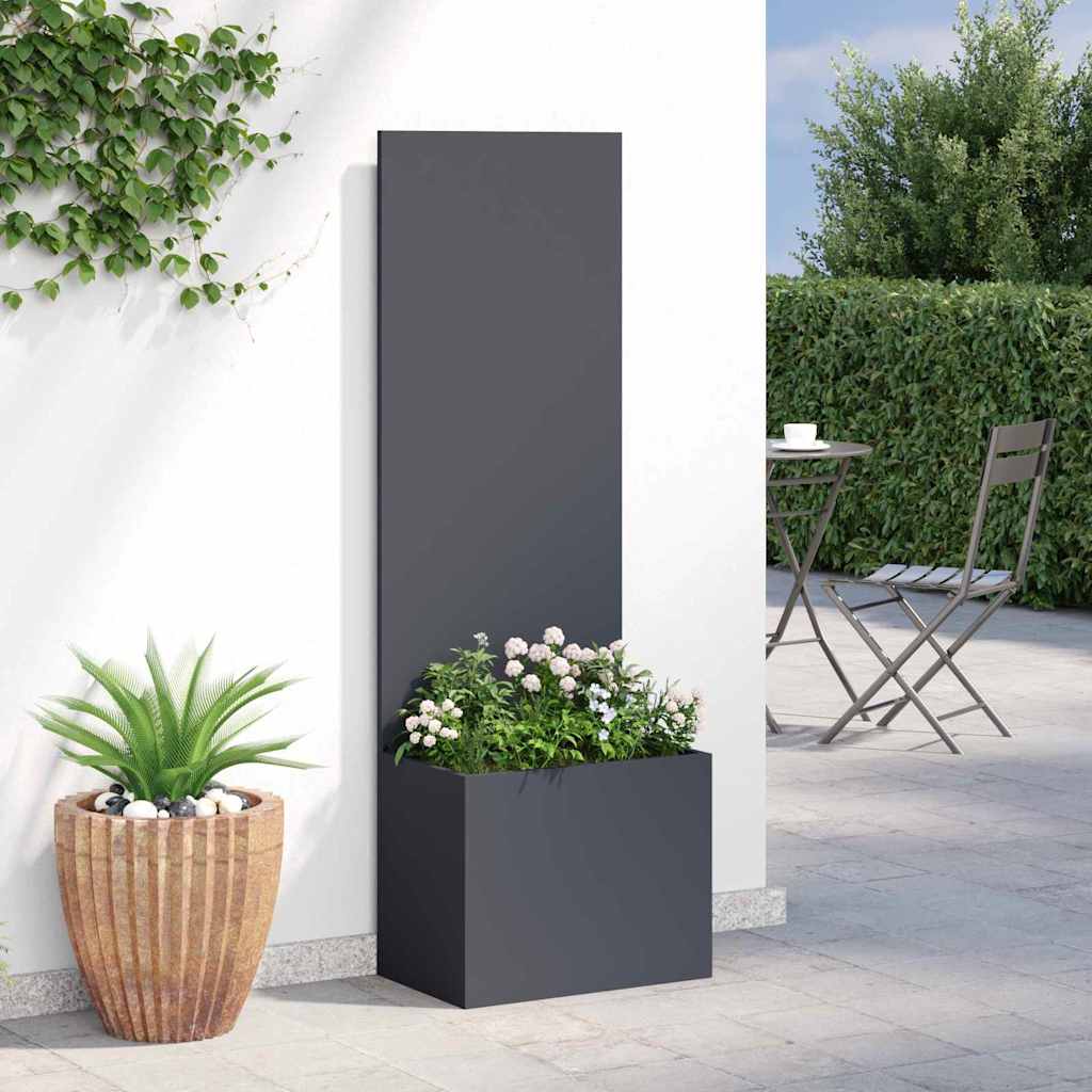 Tuinplant met Decoratief Paneel Antraciet 50 x 140 cm