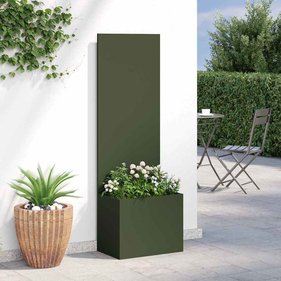 Tuinplant met Decoratief Paneel Olijfgroen 50 x 140 cm