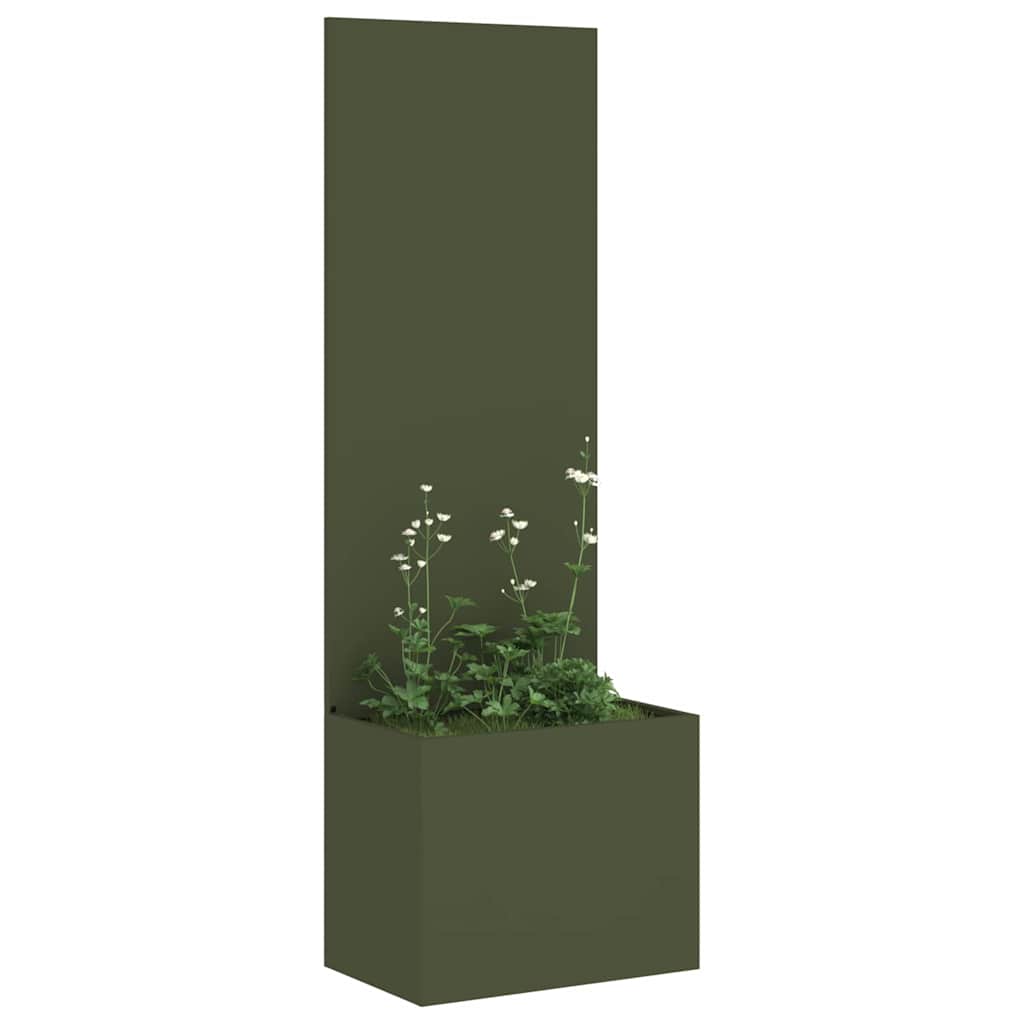 Tuinplant met Decoratief Paneel Olijfgroen 50 x 140 cm