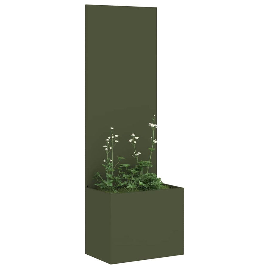 Tuinplant met Decoratief Paneel Olijfgroen 50 x 140 cm