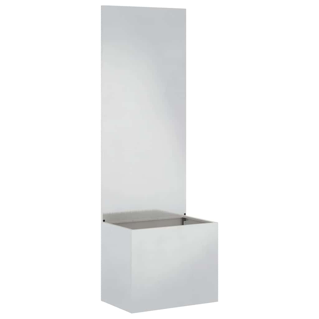Tuinplant met Decoratief Paneel Zilver 50 x 140 cm
