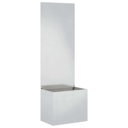 Tuinplant met Decoratief Paneel Zilver 50 x 140 cm
