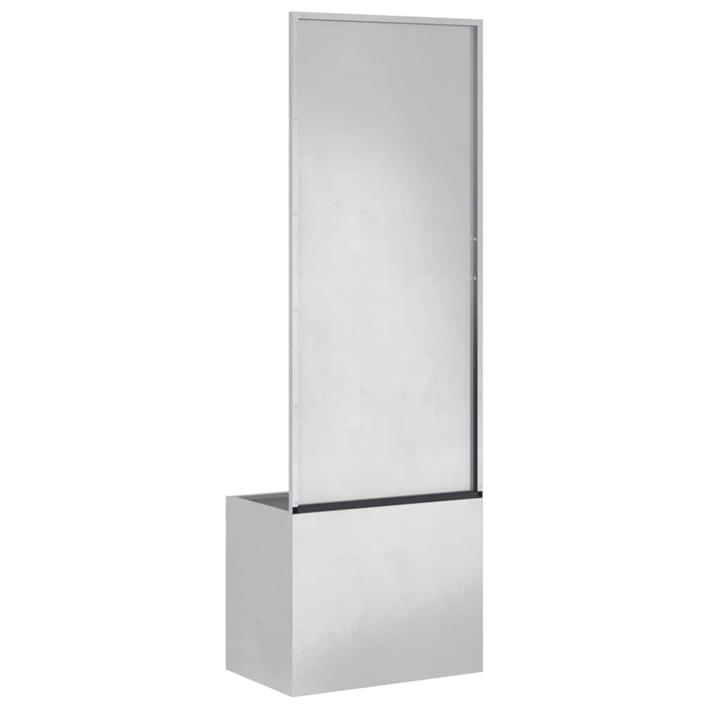 Tuinplant met Decoratief Paneel Zilver 50 x 140 cm