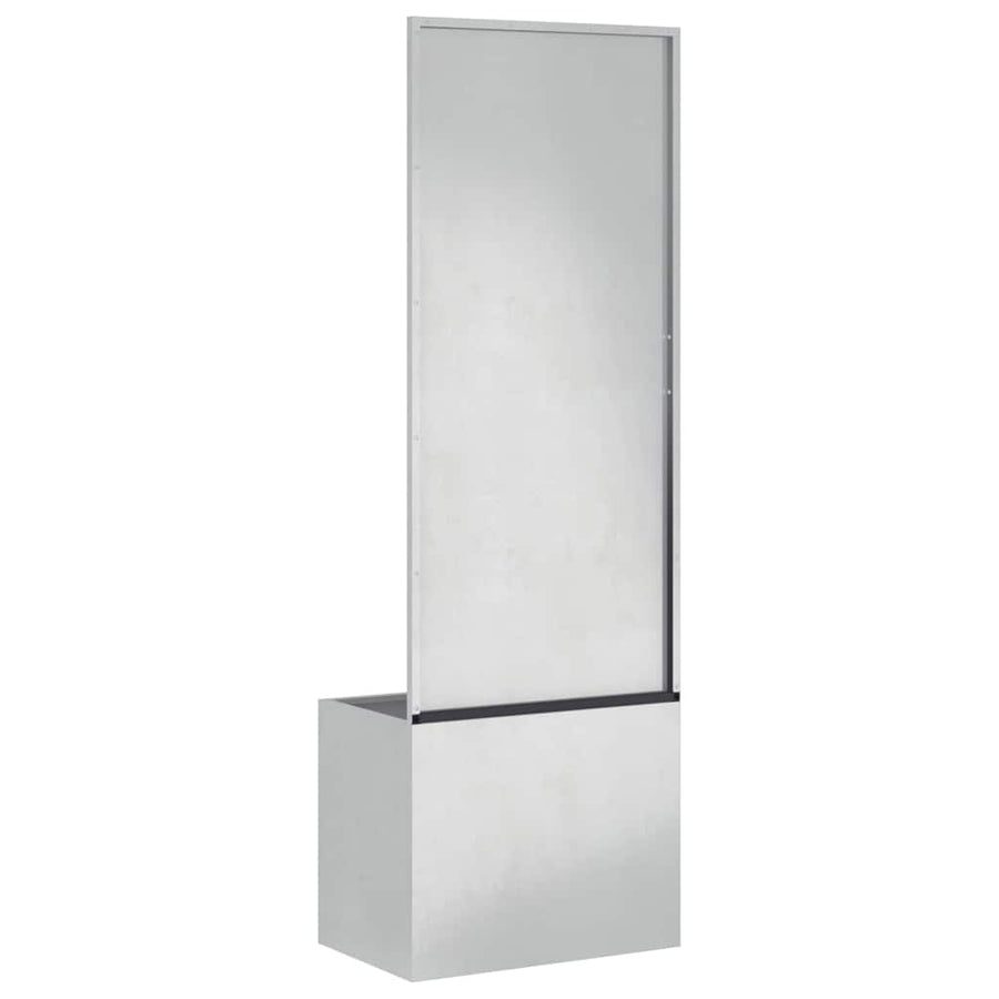Tuinplant met Decoratief Paneel Zilver 50 x 140 cm