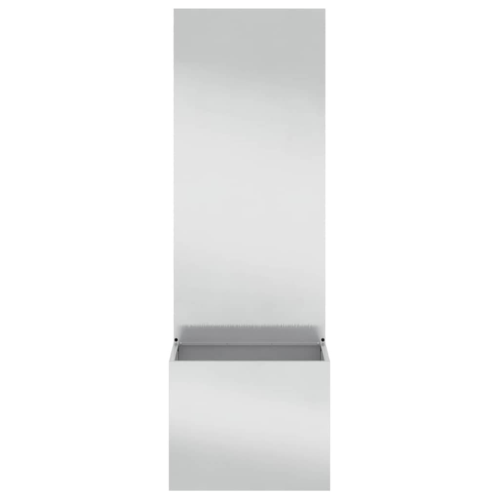 Tuinplant met Decoratief Paneel Zilver 50 x 140 cm