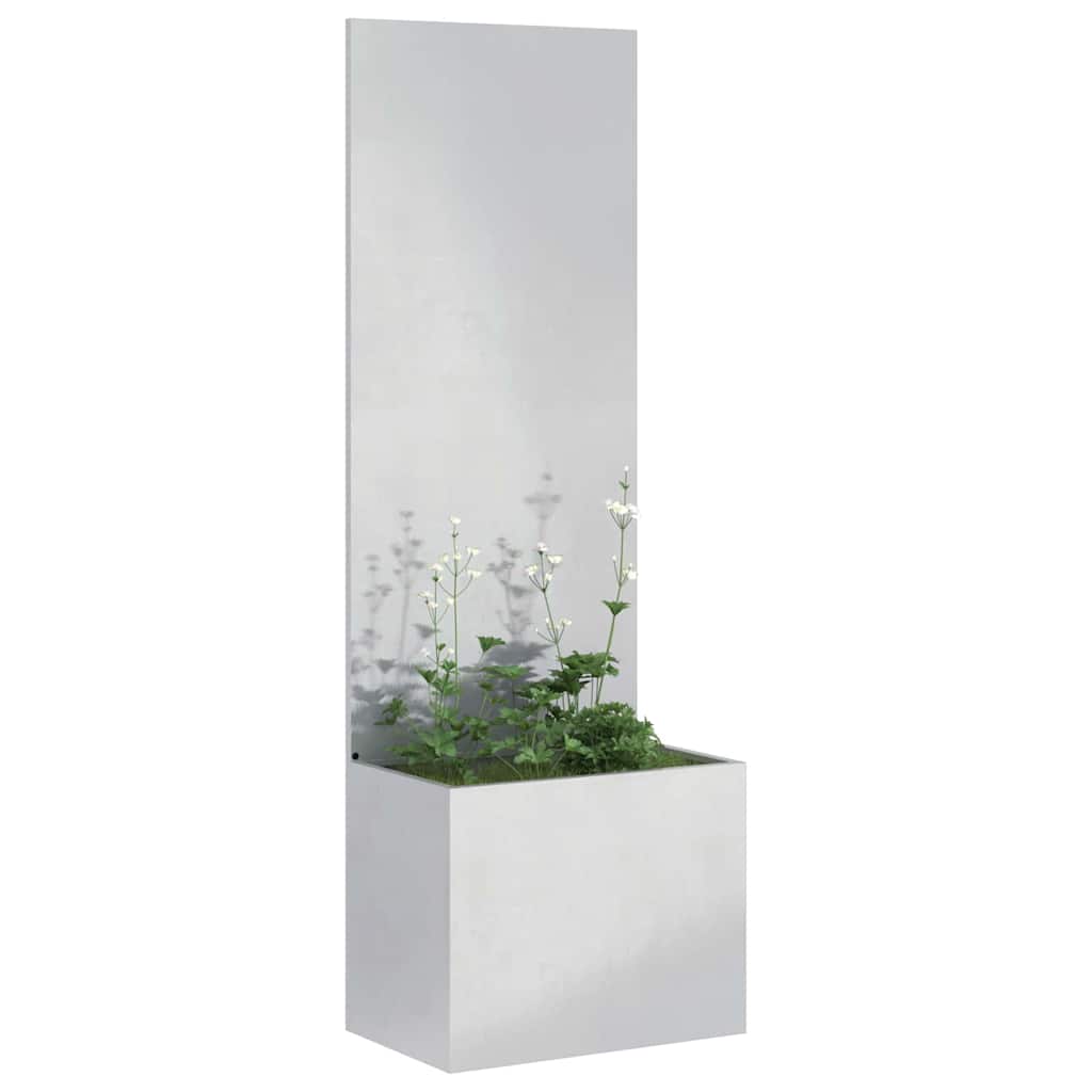 Tuinplant met Decoratief Paneel Zilver 50 x 140 cm