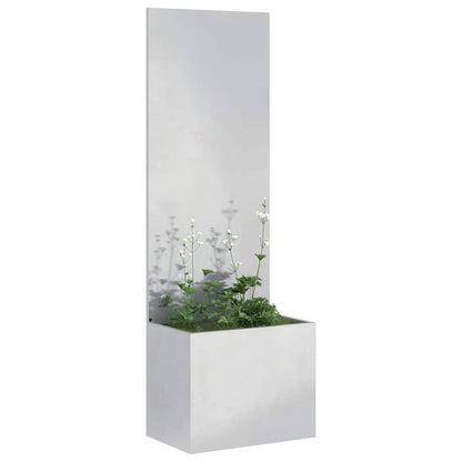 Tuinplant met Decoratief Paneel Zilver 50 x 140 cm