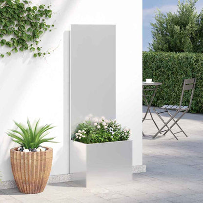 Tuinplant met Decoratief Paneel Zilver 50 x 140 cm