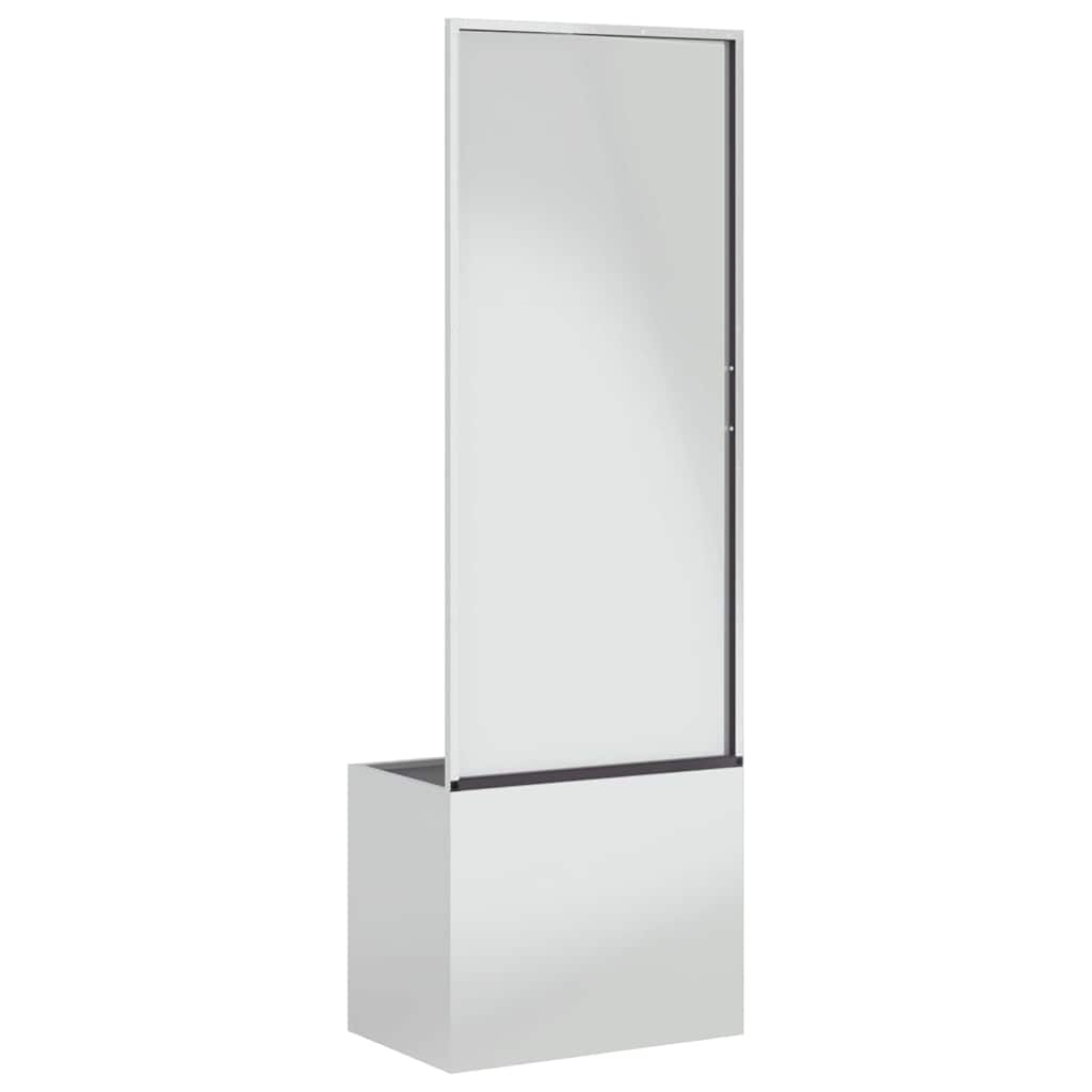 Tuinplant met Decoratief Paneel Zilver 50 x 140 cm
