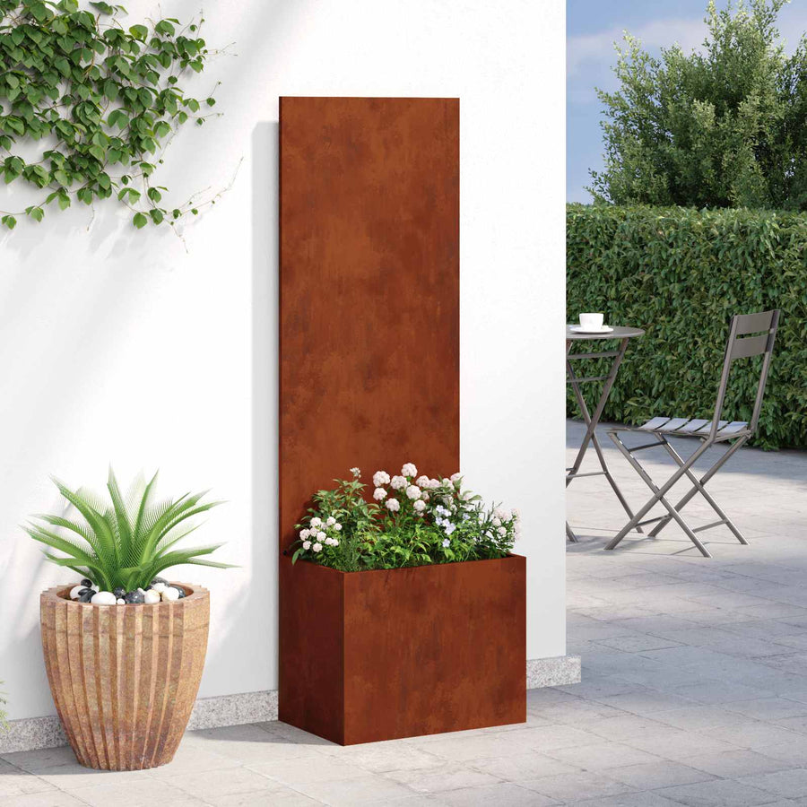 Tuin Privacy Screen Roestig 50 x 32 x 150 cm Cortenstaal