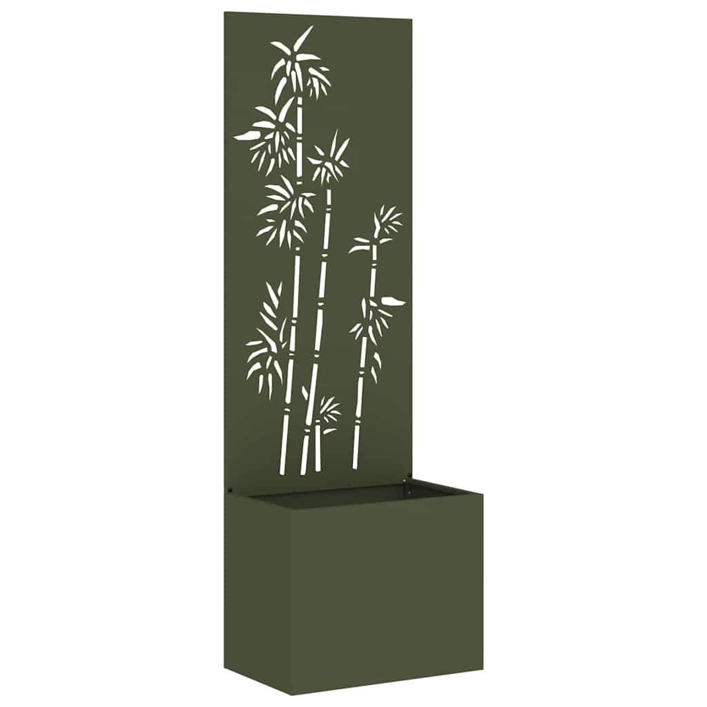 Tuinplant met Decoratief Paneel Olijfgroen 50 x 140 cm
