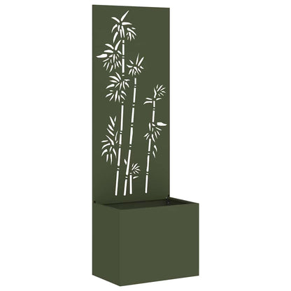 Tuinplant met Decoratief Paneel Olijfgroen 50 x 140 cm