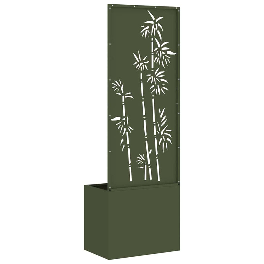Tuinplant met Decoratief Paneel Olijfgroen 50 x 140 cm