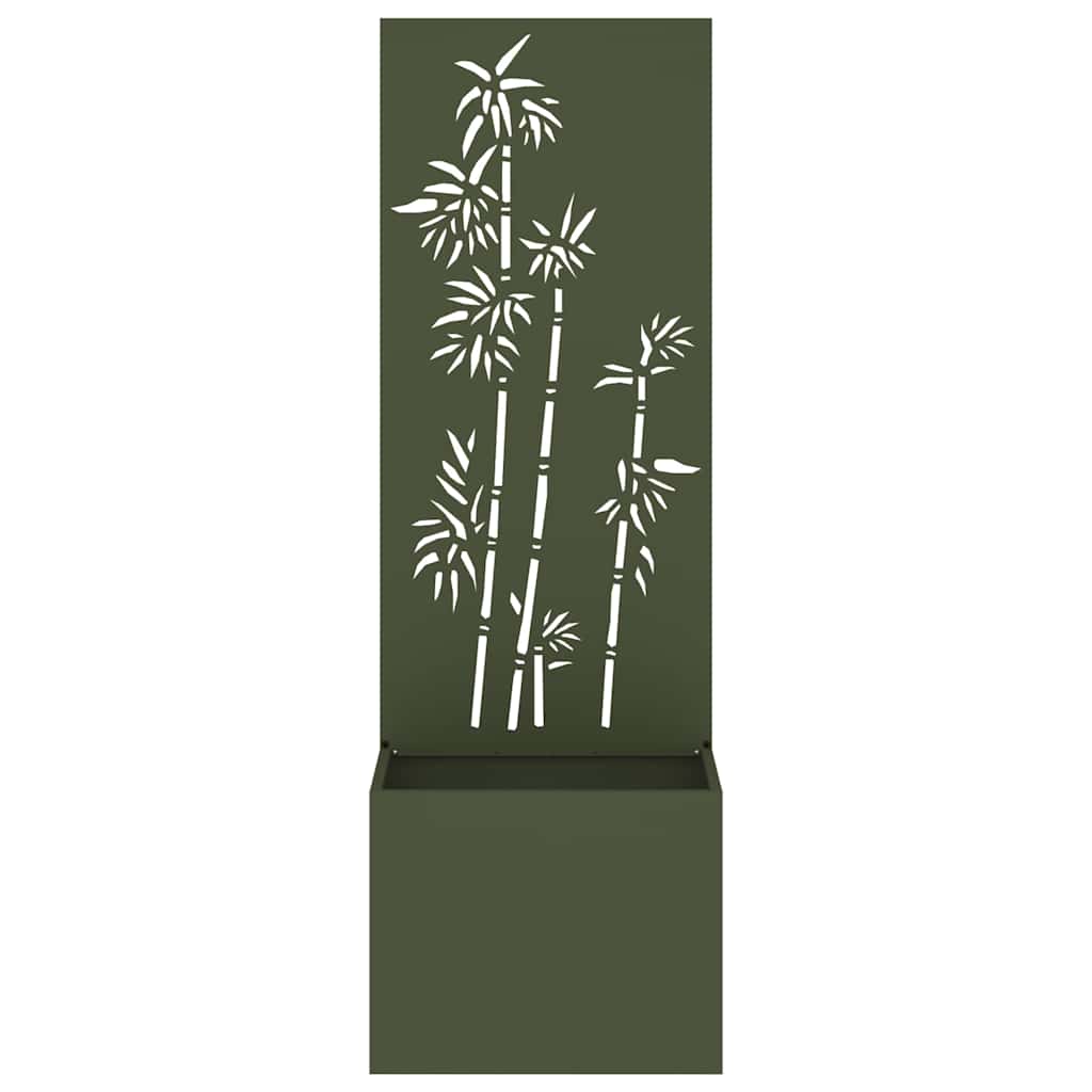 Tuinplant met Decoratief Paneel Olijfgroen 50 x 140 cm