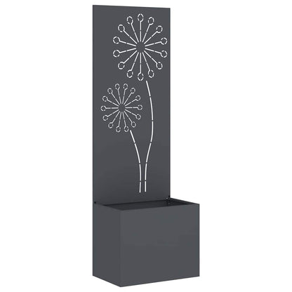 Tuinplant met Decoratief Paneel Antraciet 50 x 140 cm