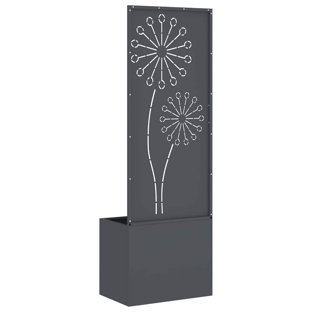 Tuinplant met Decoratief Paneel Antraciet 50 x 140 cm