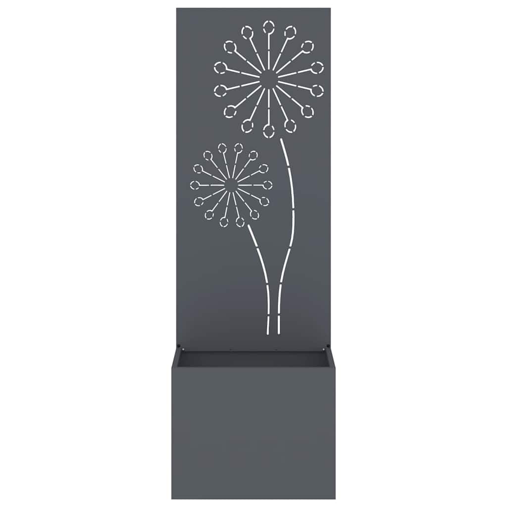 Tuinplant met Decoratief Paneel Antraciet 50 x 140 cm