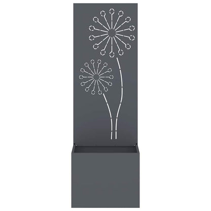 Tuinplant met Decoratief Paneel Antraciet 50 x 140 cm
