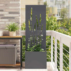 Decoratief wandpaneel 50x140 cm antraciet