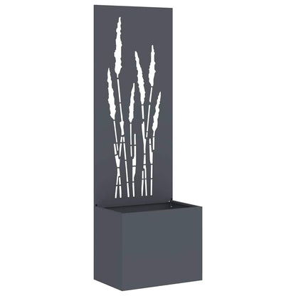 Tuinplant met Decoratief Paneel Antraciet 50 x 140 cm