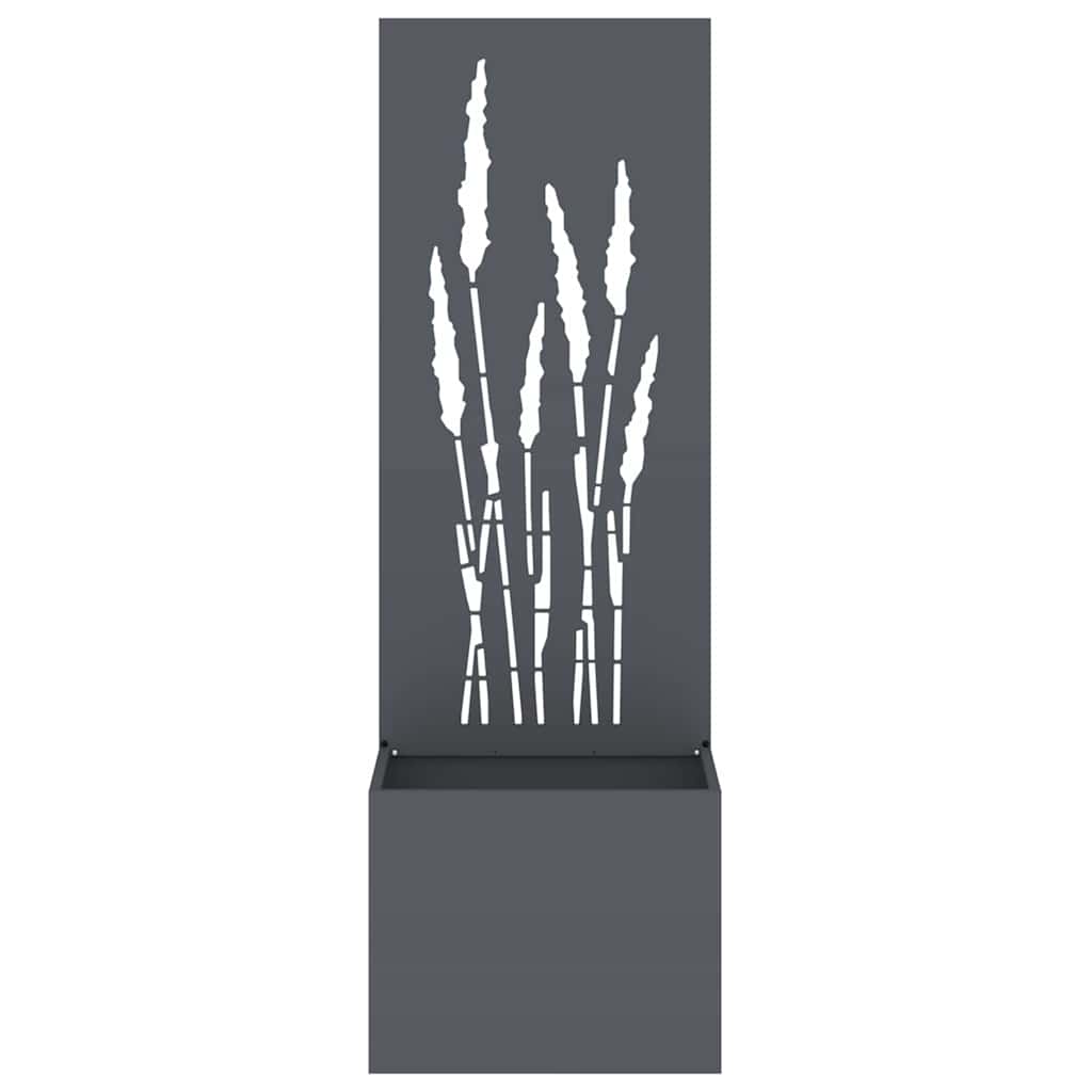 Tuinplant met Decoratief Paneel Antraciet 50 x 140 cm