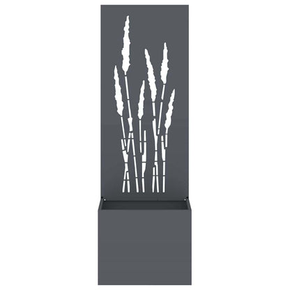Tuinplant met Decoratief Paneel Antraciet 50 x 140 cm
