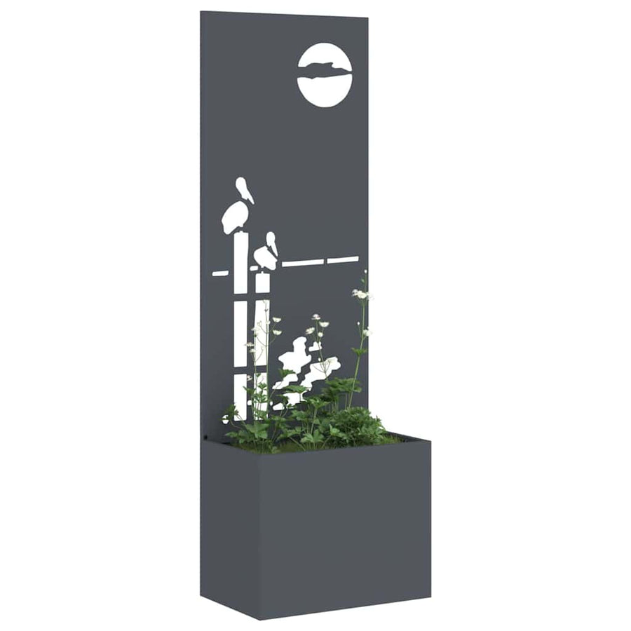 Tuinplant met Decoratief Paneel Antraciet 50 x 140 cm
