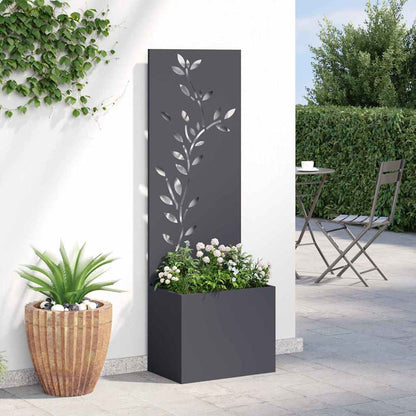 Tuin Privacy Screen Bloemen Antraciet 50 x 32 x 150 cm